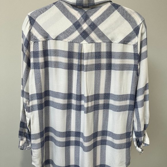 Rails blue and white plaid button down | size S - Picture 3 of 5